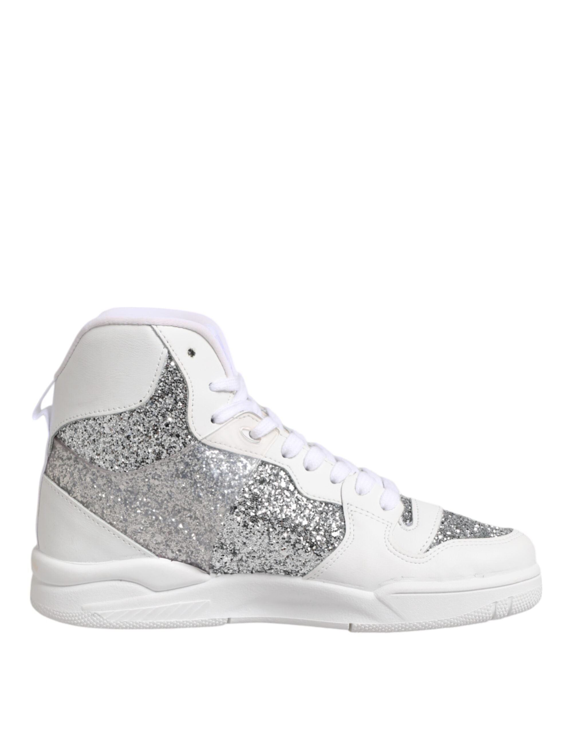 Vita Silver Höga Sneakers Damskor
