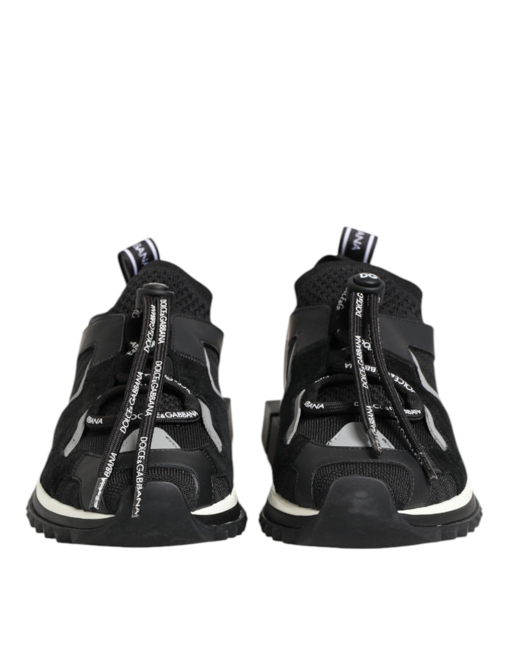 Svarta Vita Logotyp Sorrento Sneakers Skor