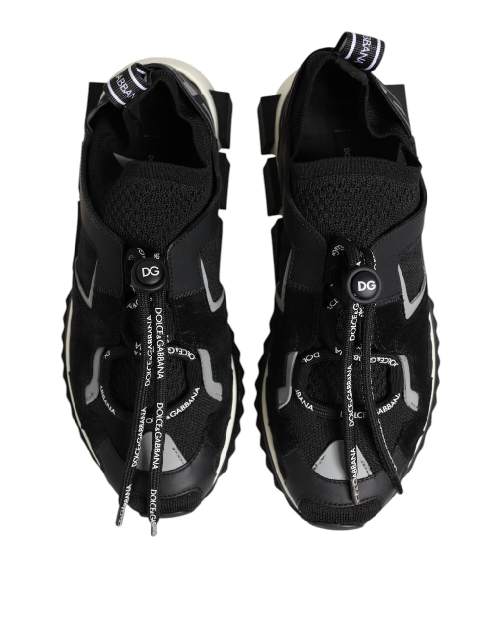 Svarta Vita Logotyp Sorrento Sneakers Skor