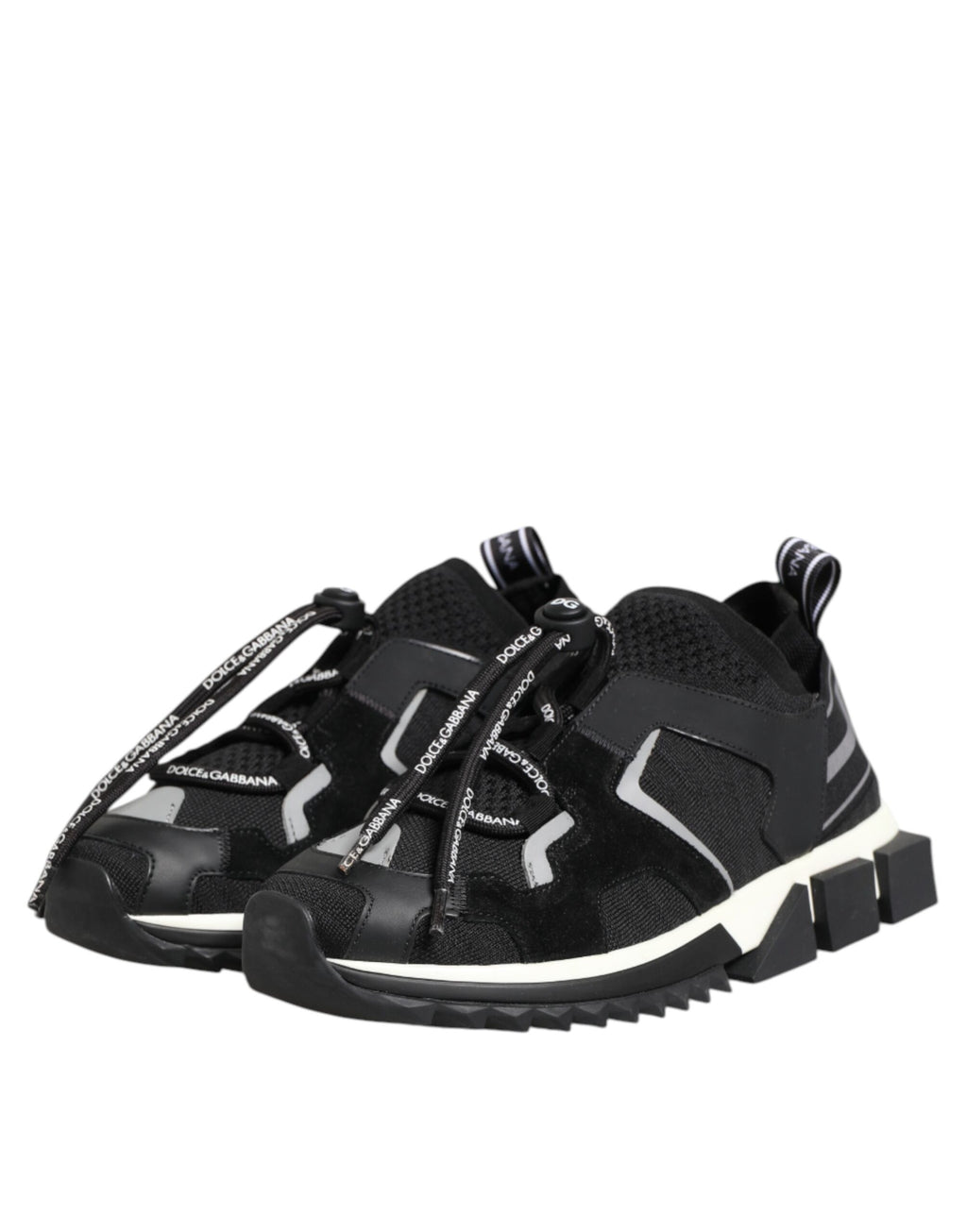 Svarta Vita Logotyp Sorrento Sneakers Skor