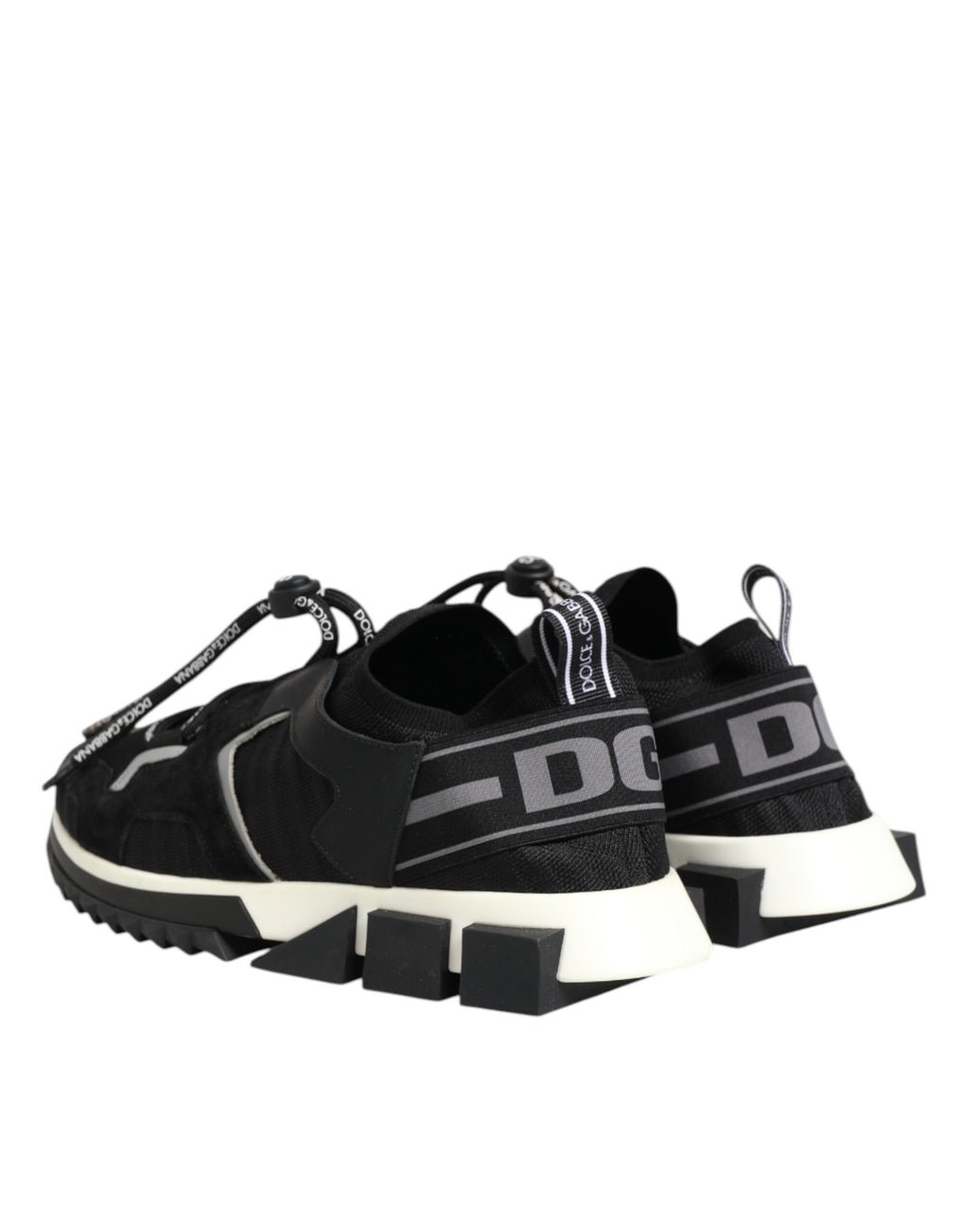 Svarta Vita Logotyp Sorrento Sneakers Skor