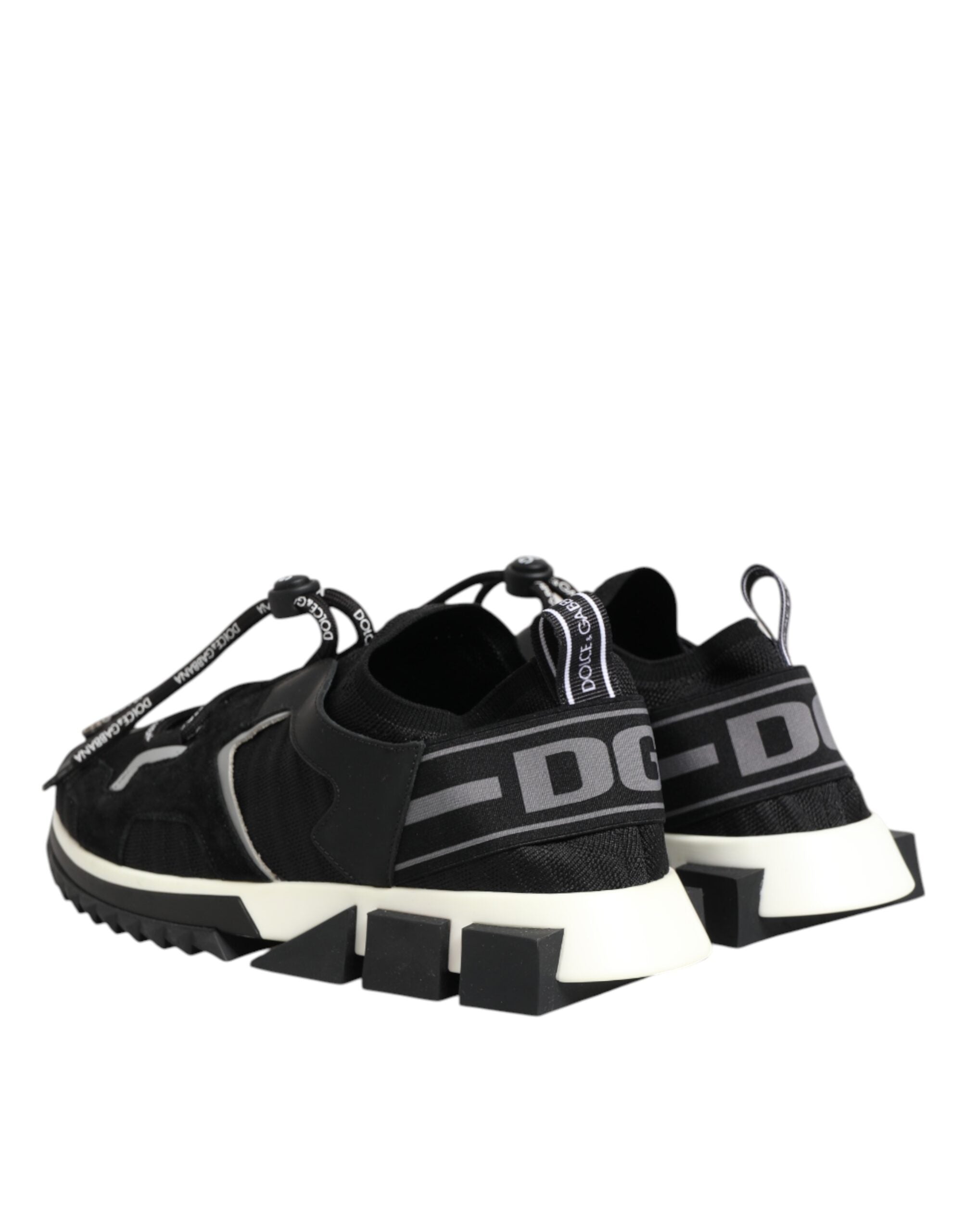 Svarta Vita Logotyp Sorrento Sneakers Skor