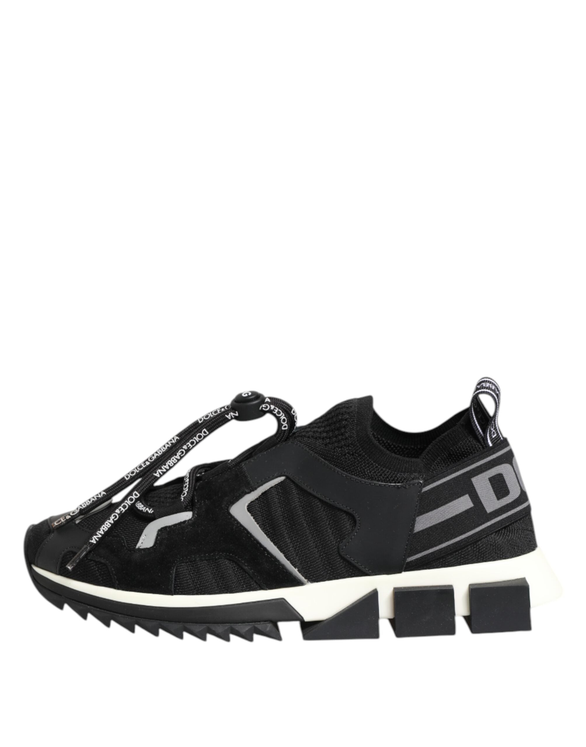 Svarta Vita Logotyp Sorrento Sneakers Skor