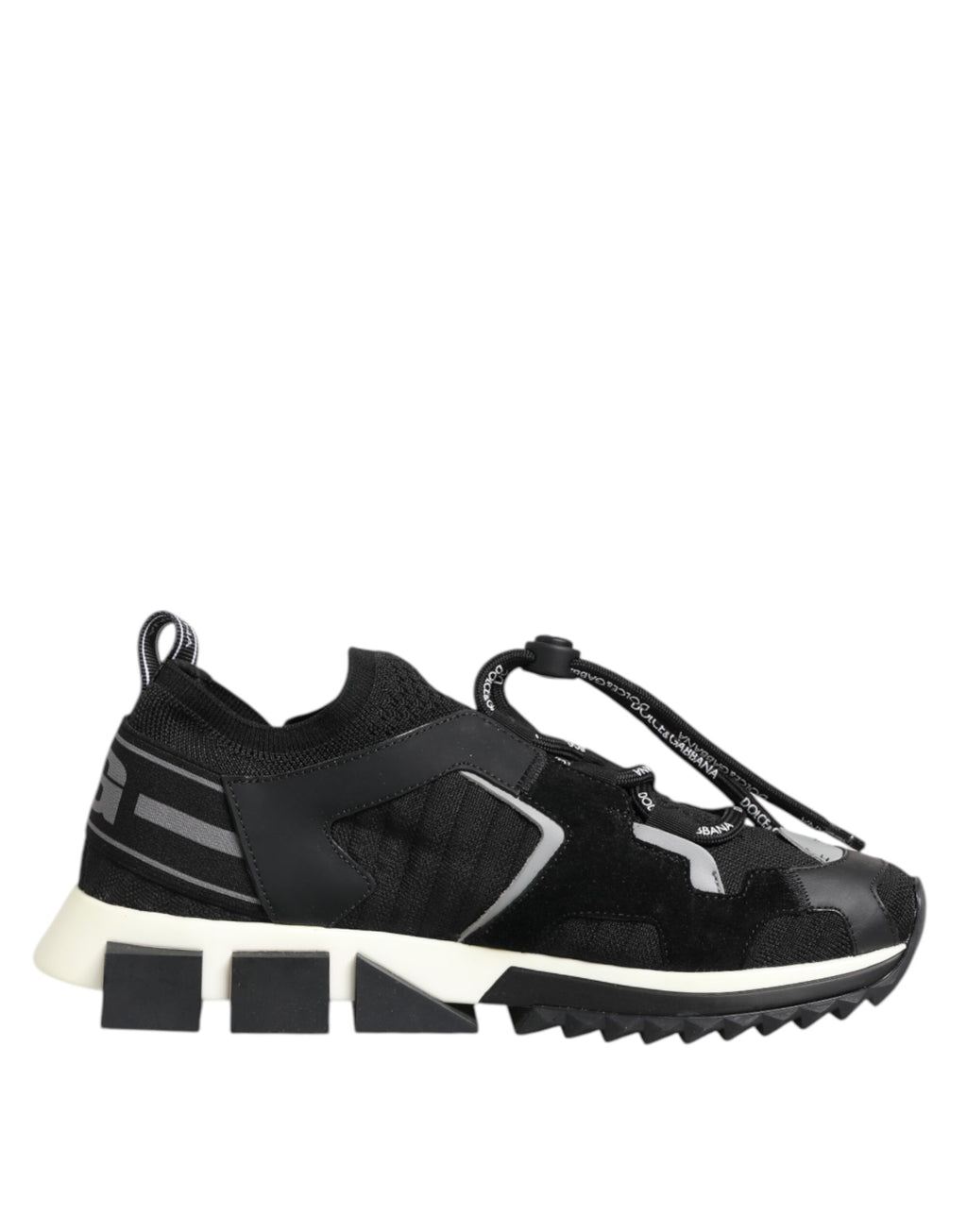 Svarta Vita Logotyp Sorrento Sneakers Skor
