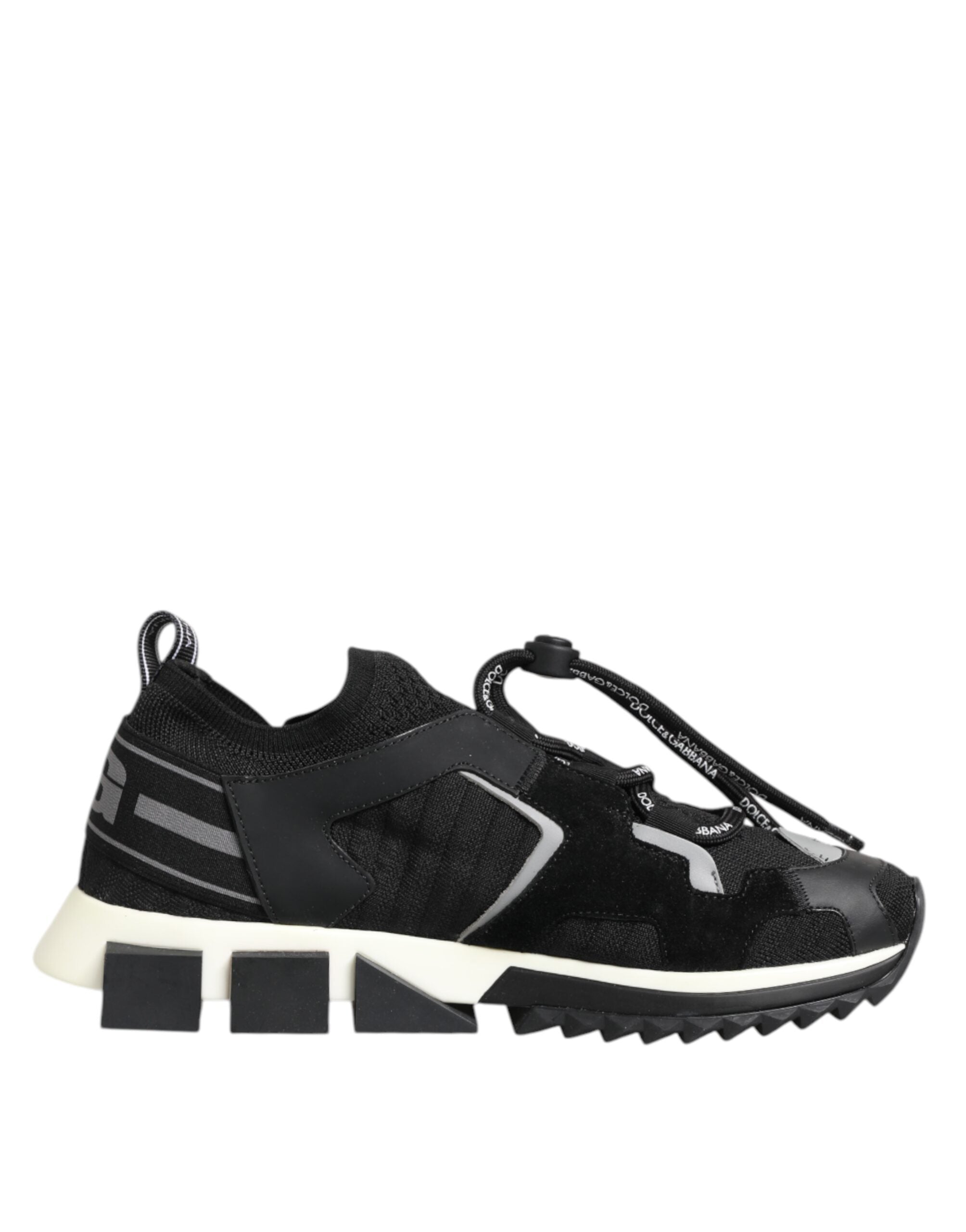 Svarta Vita Logotyp Sorrento Sneakers Skor