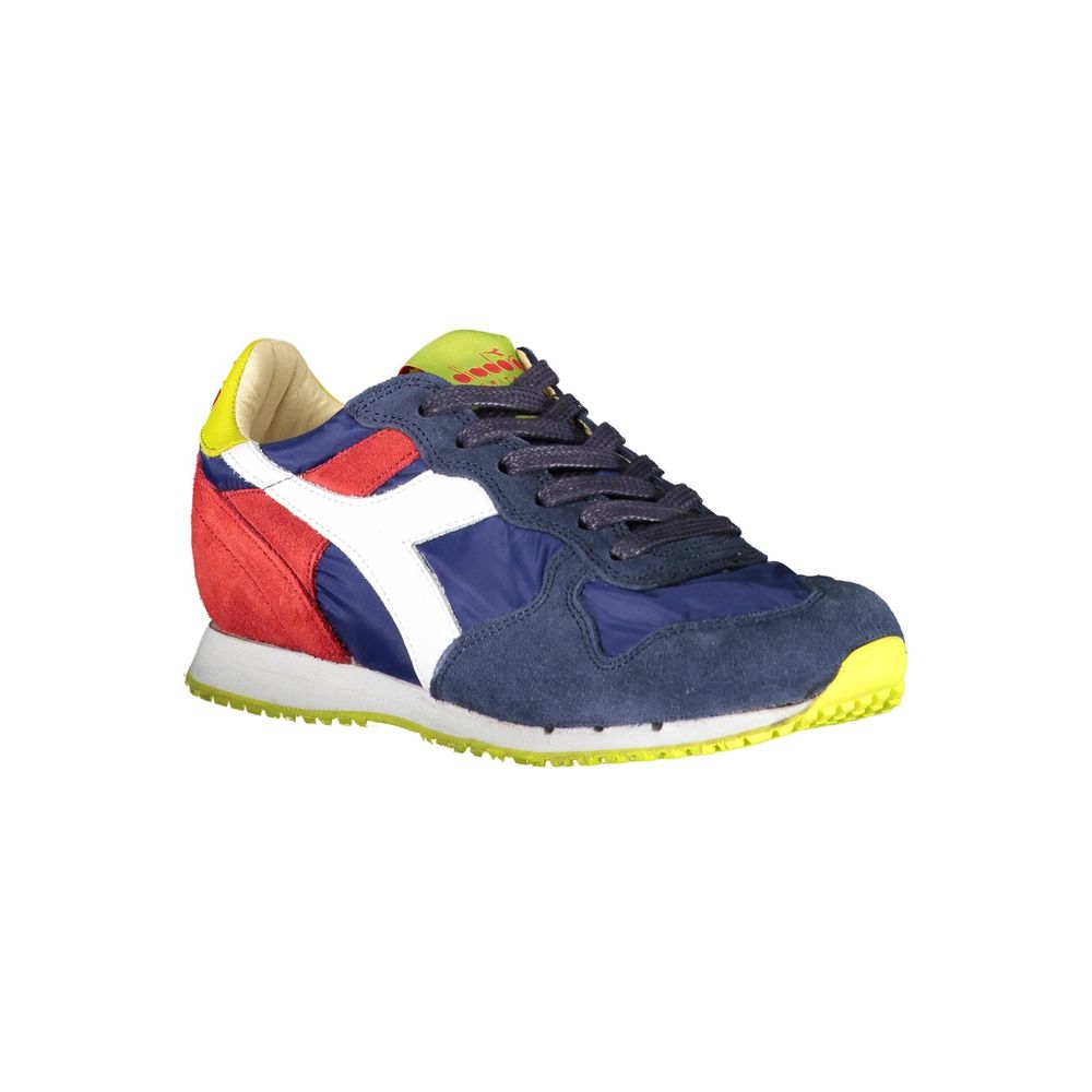 Blå tygsneaker