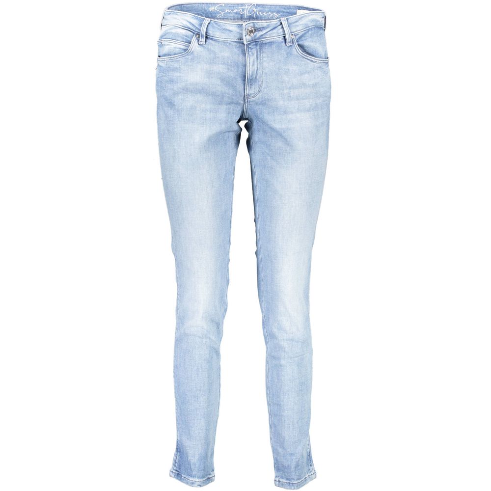 Blå bomullsjeans och byxor
