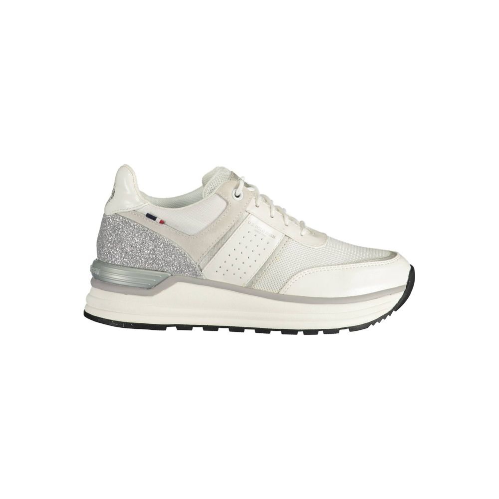 Vit polyestersneaker