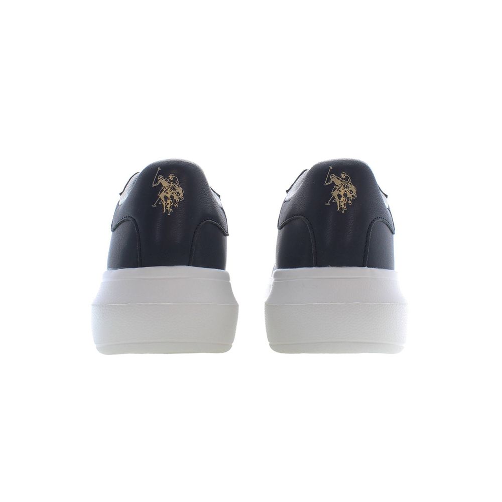 Blå polyestersneaker