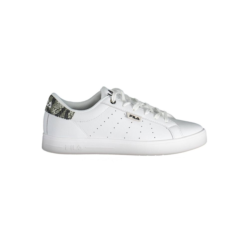 Vit polyestersneaker