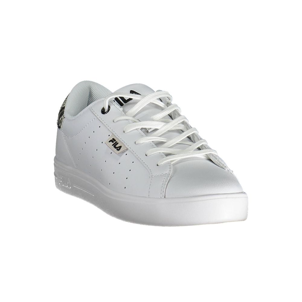 Vit polyestersneaker