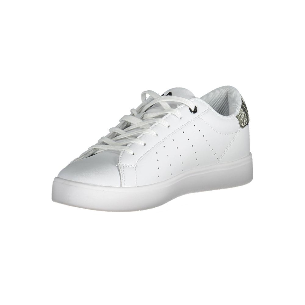 Vit polyestersneaker