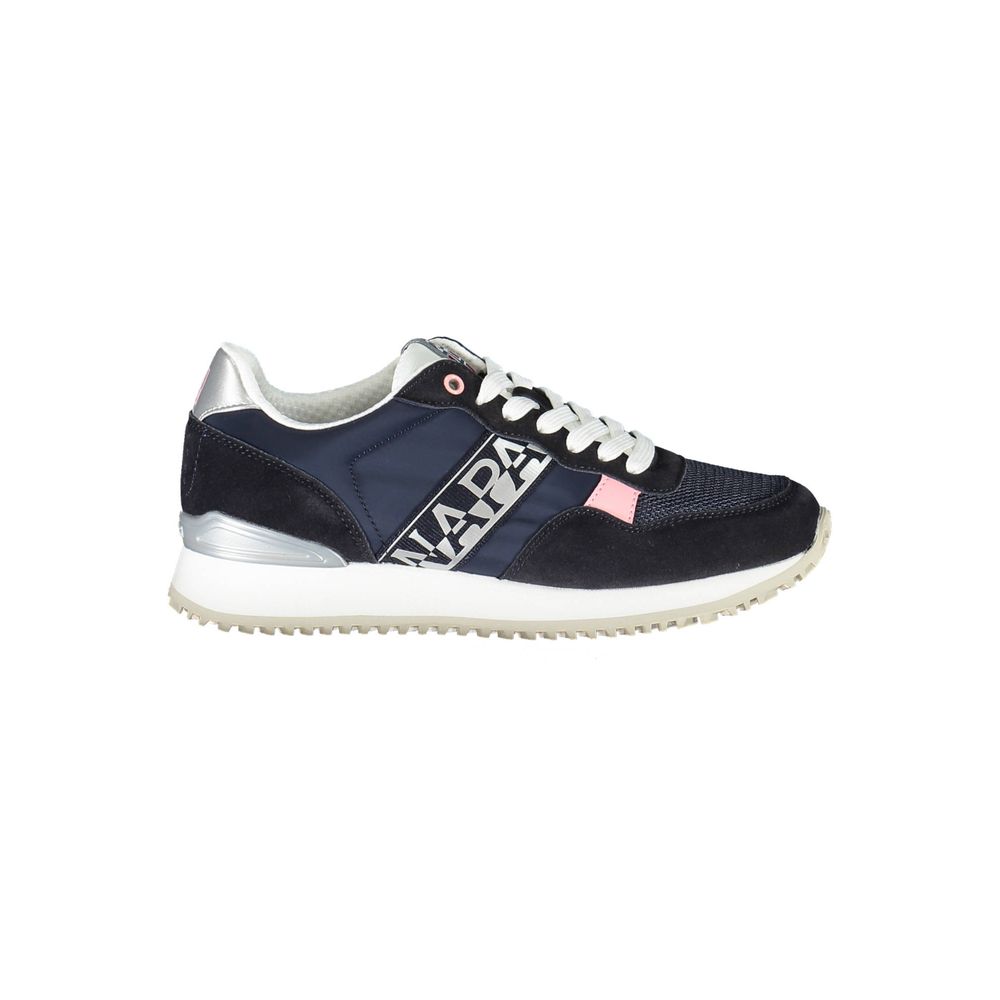 Blå polyestersneaker