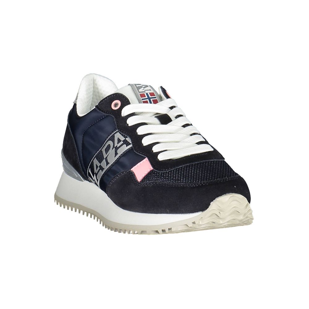 Blå polyestersneaker