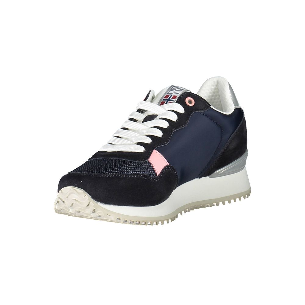 Blå polyestersneaker