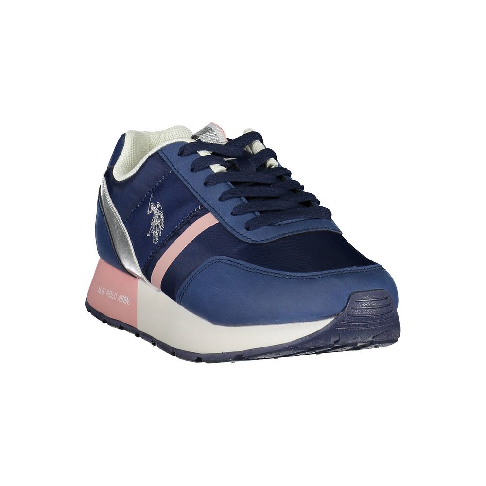 Blå nylonsneaker