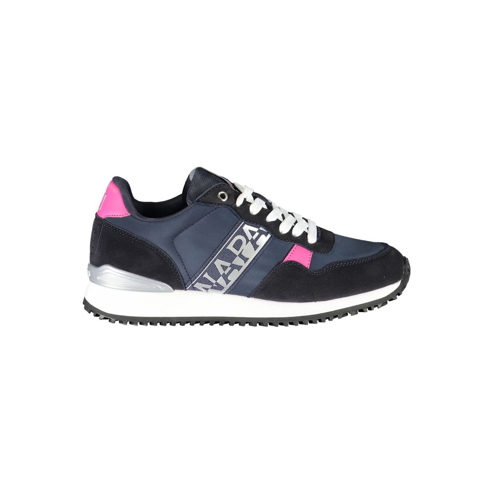 Blå polyestersneaker