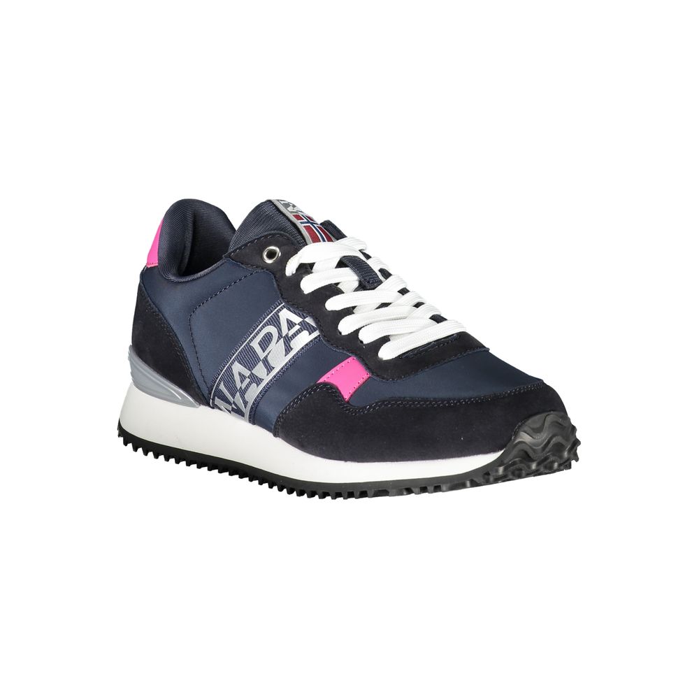 Blå polyester-sneaker