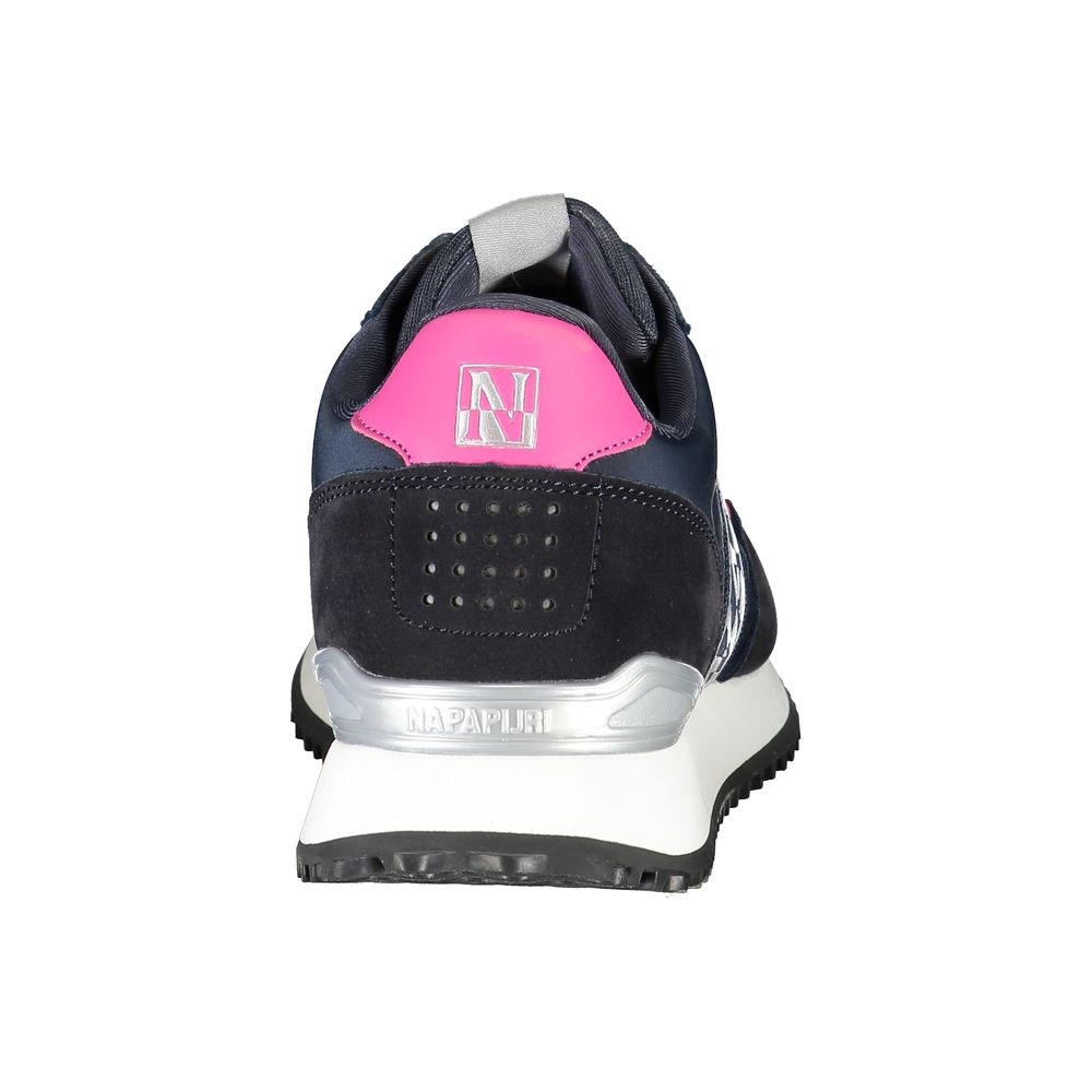 Blå polyester-sneaker