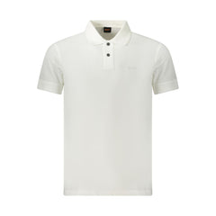 Hugo Boss Bianco Cotton Men Polo