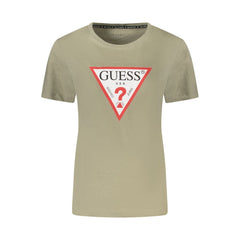 Guess Jeans Green Cotton Women T-Shirt