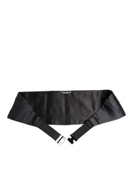 Dolce & Gabbana Dark Blue 100% Silk Belt Waist Cummerbund