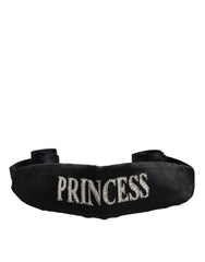 Dolce & Gabbana Black Princess Fantasy Braided Waist Belt