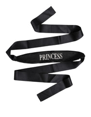 Dolce & Gabbana Black Princess Fantasy Braided Waist Belt