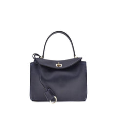 Balenciaga Blue Calf Leather Bos Taurus Shoulder Bag