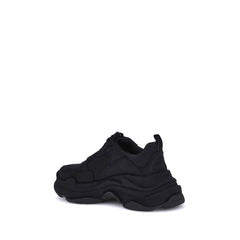 Balenciaga Black Fabric Chunky Sneakers