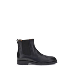 Tod's Black Calf Leather Bos Taurus Chelsea Boots
