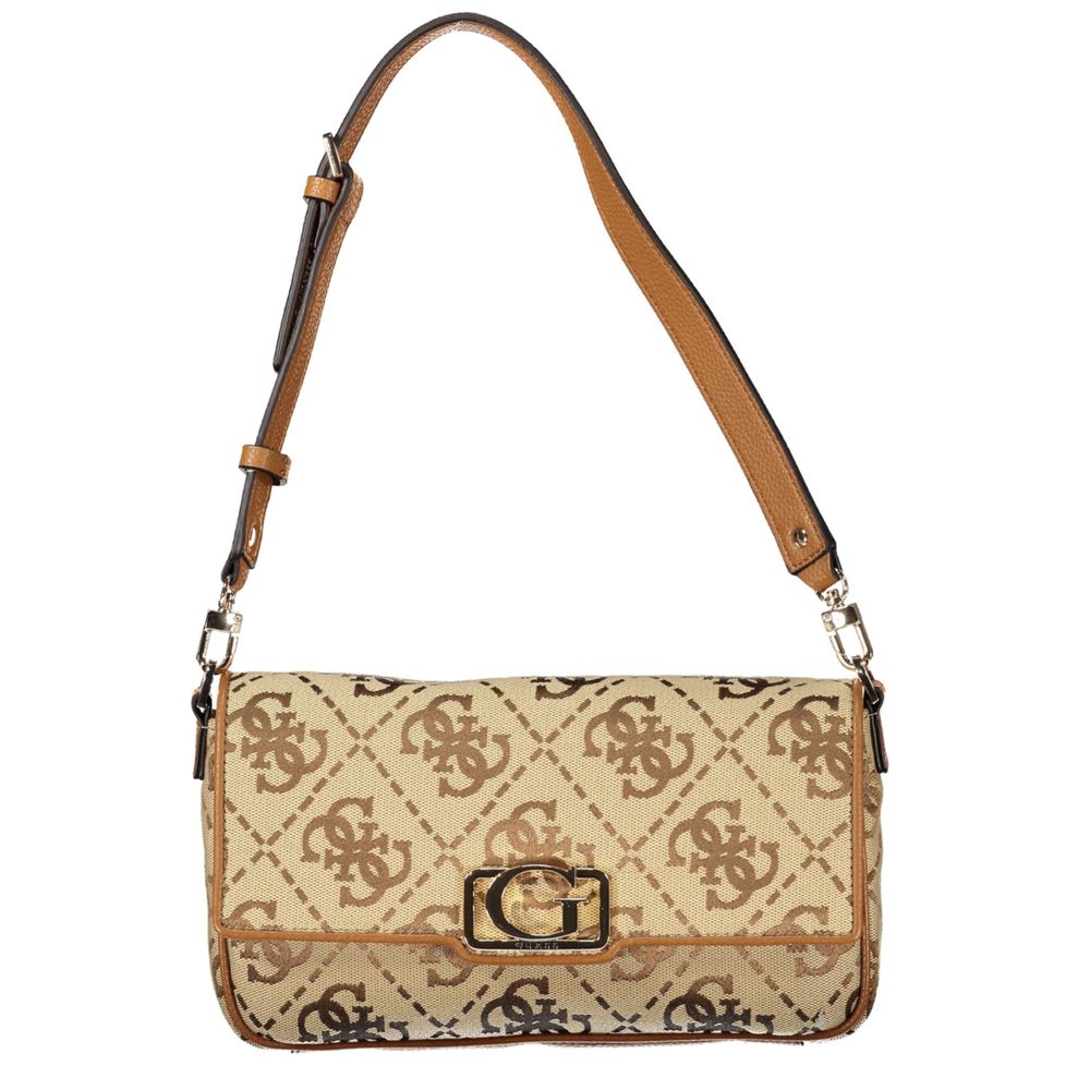 Beige polyester dameveske