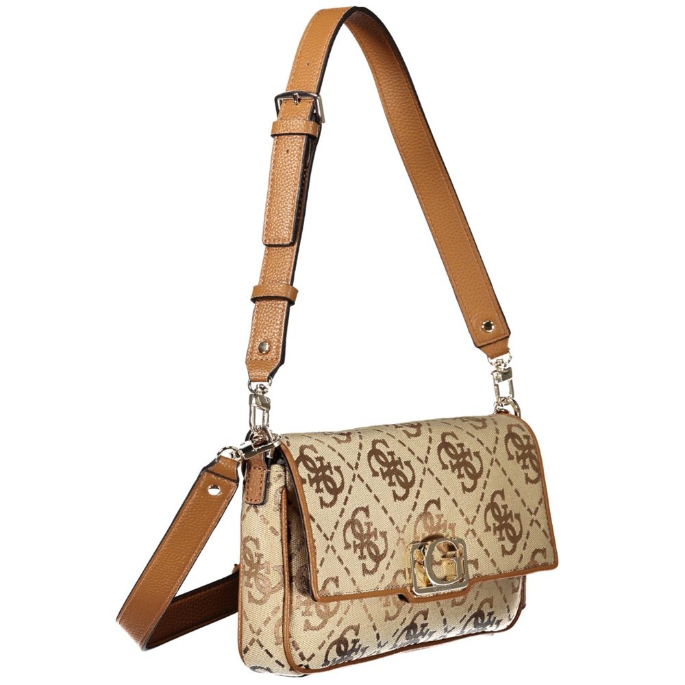 Beige polyester dameveske