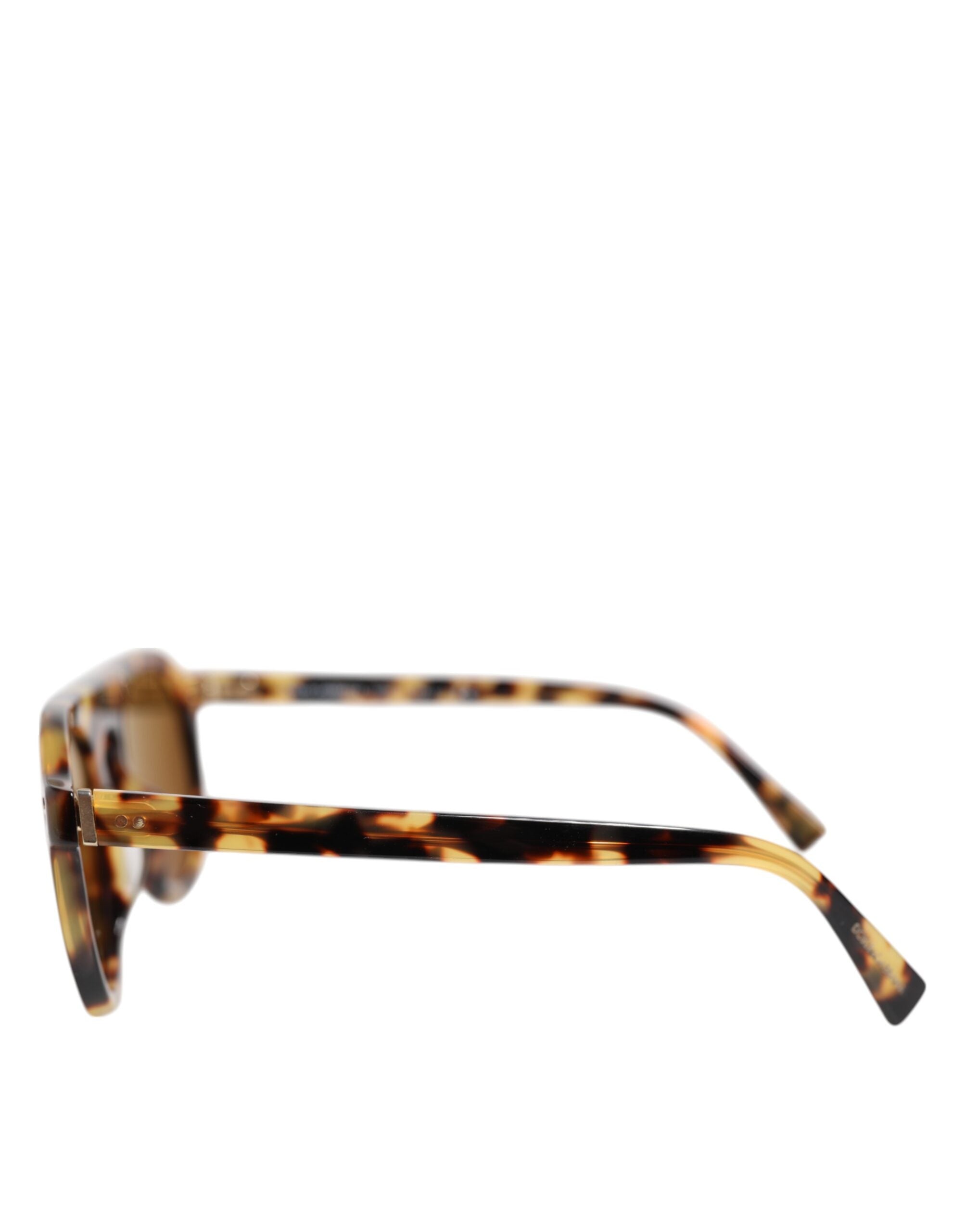 Bruna Acetat Runda Leopardmönstrade Solglasögon