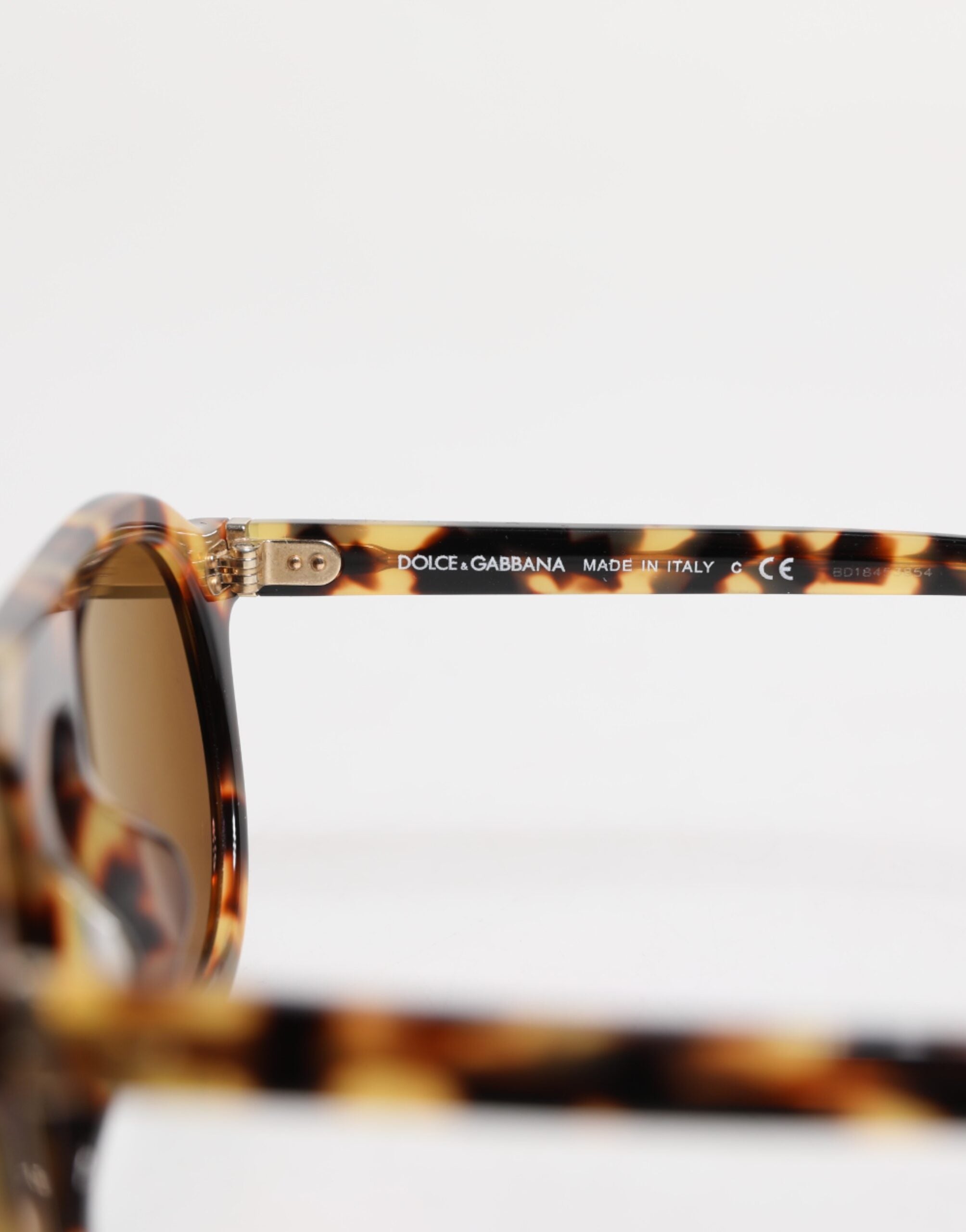 Bruna Acetat Runda Leopardmönstrade Solglasögon