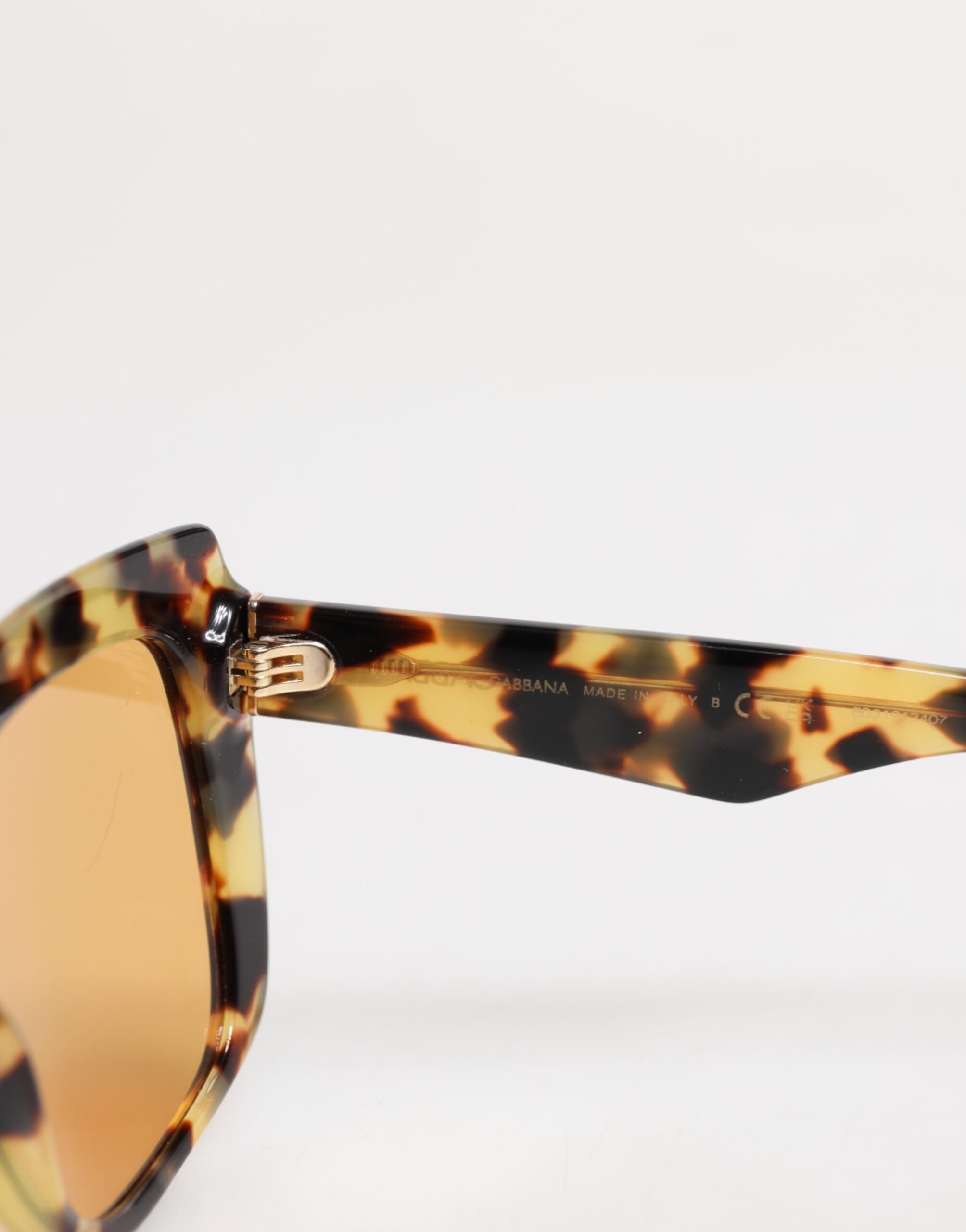 Svarta Gula Havana Leopard Fyrkantiga Solglasögon