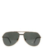 Dolce & Gabbana Gold DG2106K Pilot Frame Tinted Lens Polarized Sunglasses