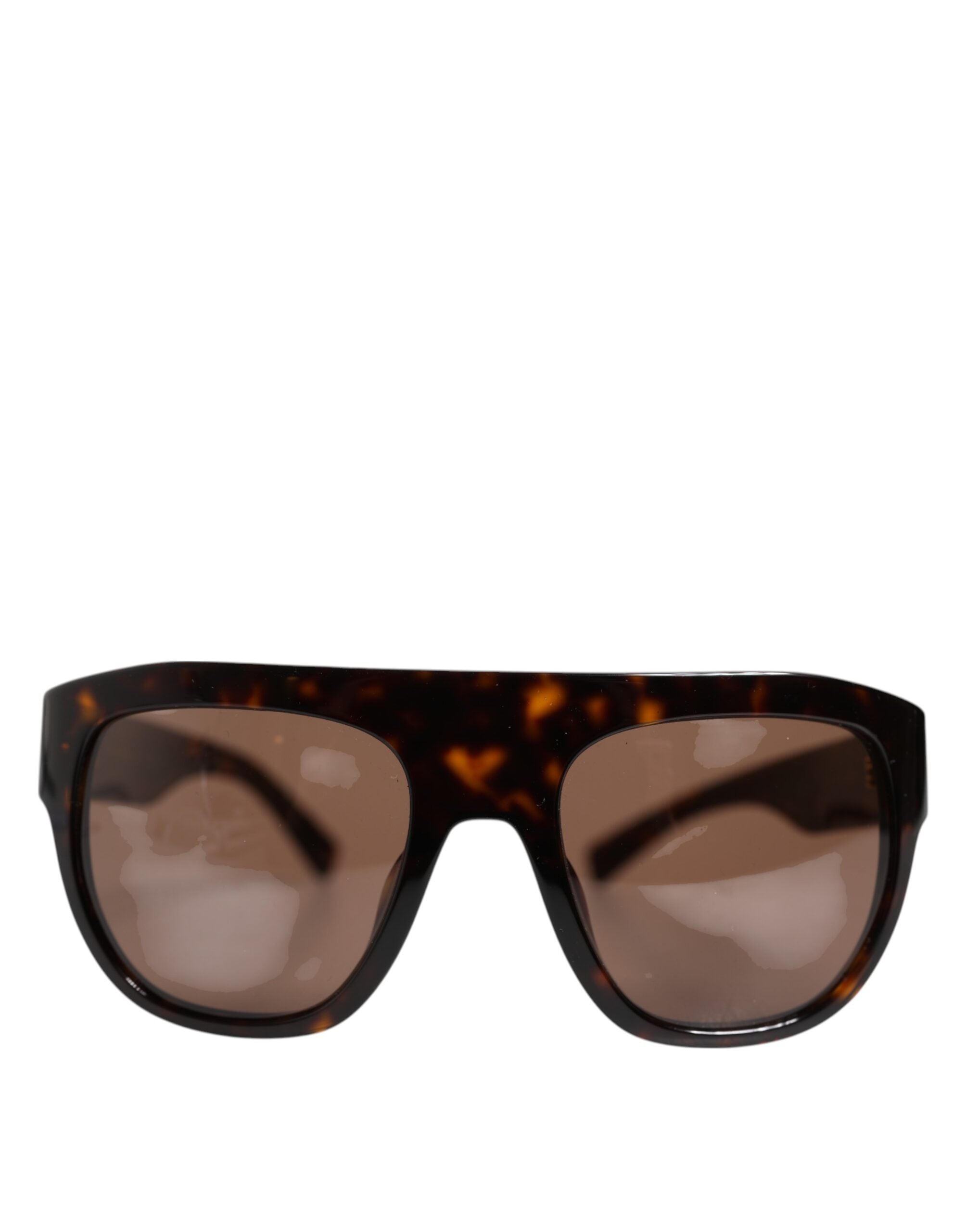 Mörkbruna Havana DG4398F solglasögon med fyrkantiga bågar