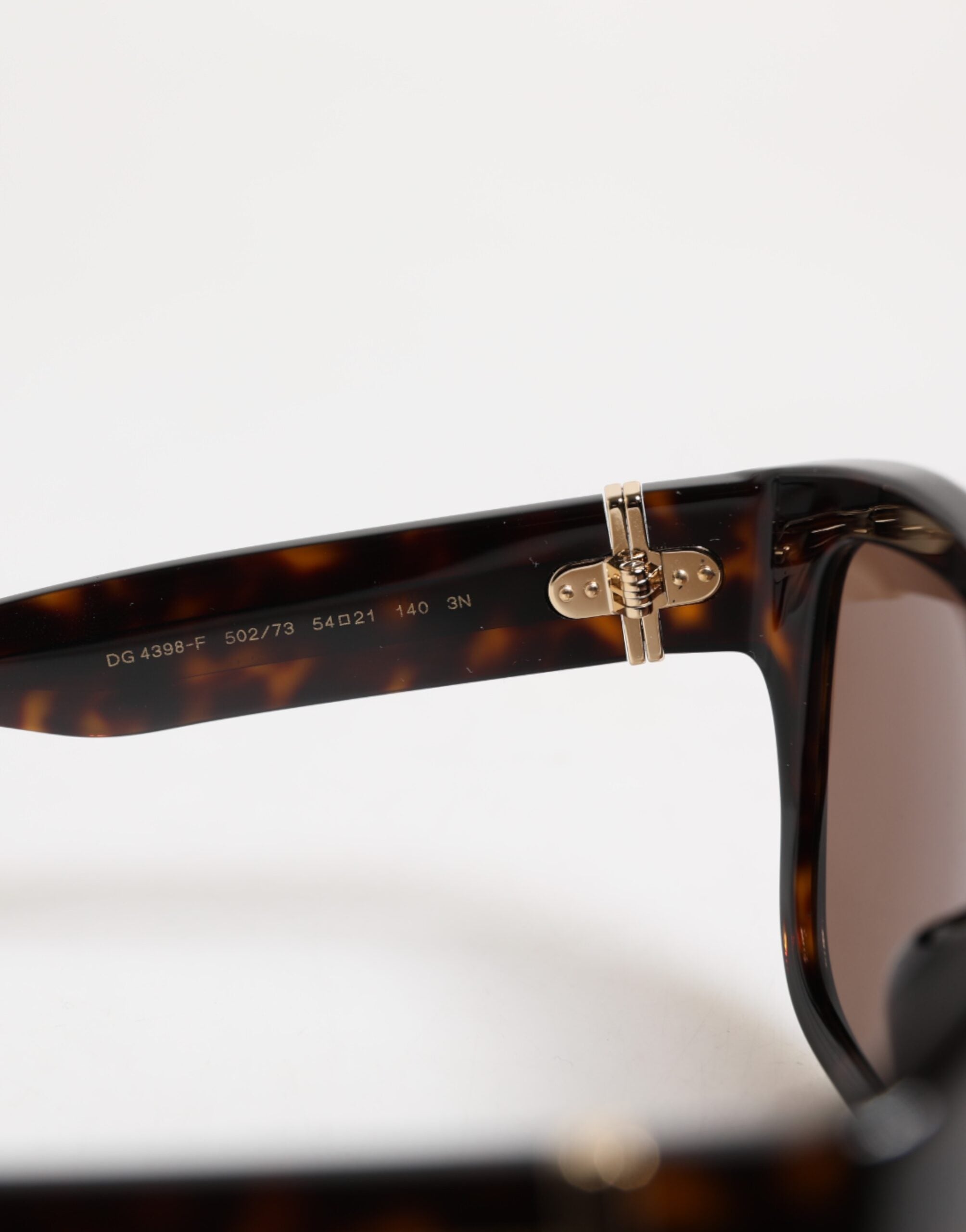 Mörkbruna Havana DG4398F solglasögon med fyrkantiga bågar