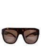 Dolce & Gabbana Dark Brown Havana DG4398F Square Frame Eyewear Sunglasses