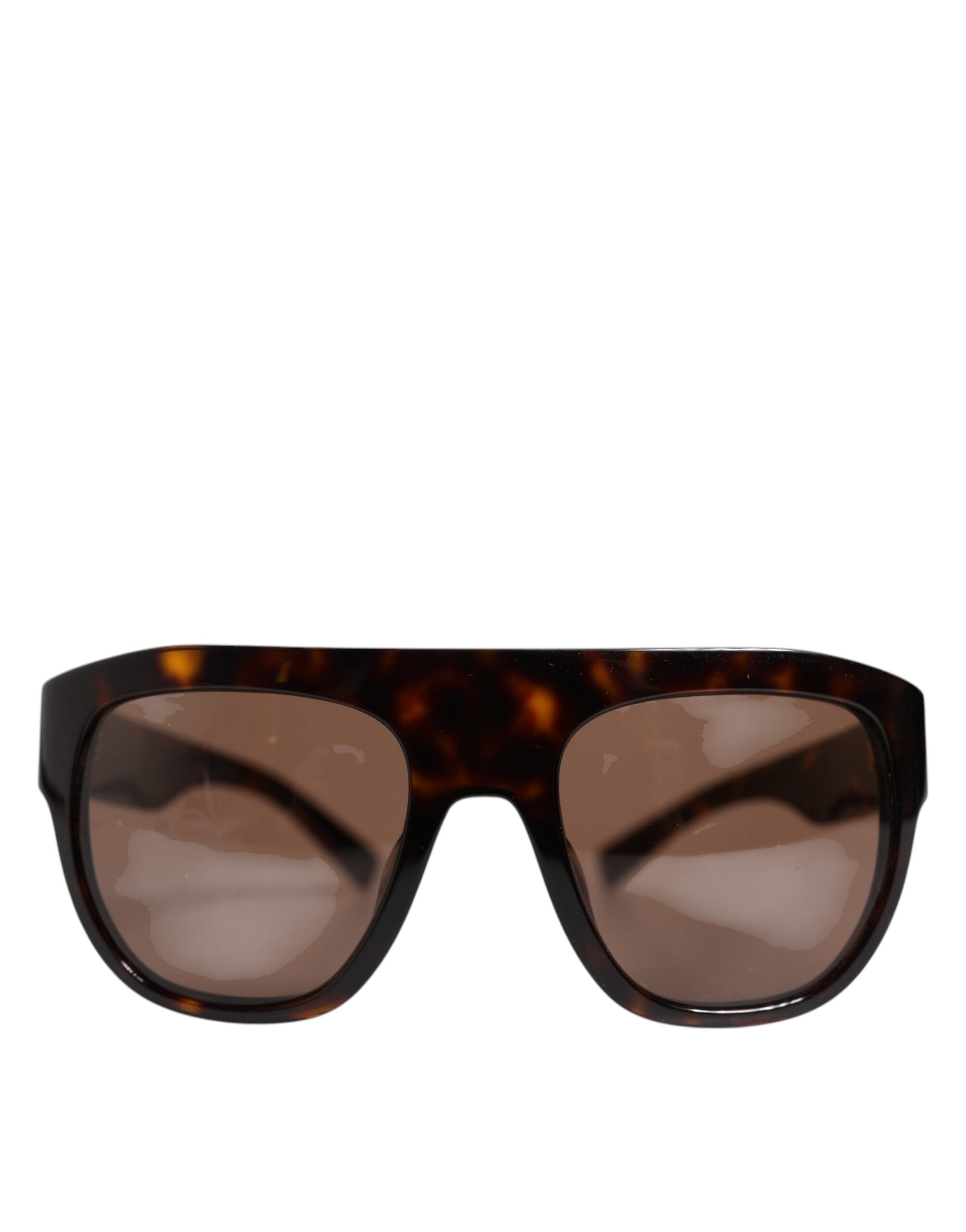 Mörkbruna Havana DG4398F solglasögon med fyrkantiga bågar