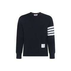 Thom Browne Blue Cotton Sweatshirt