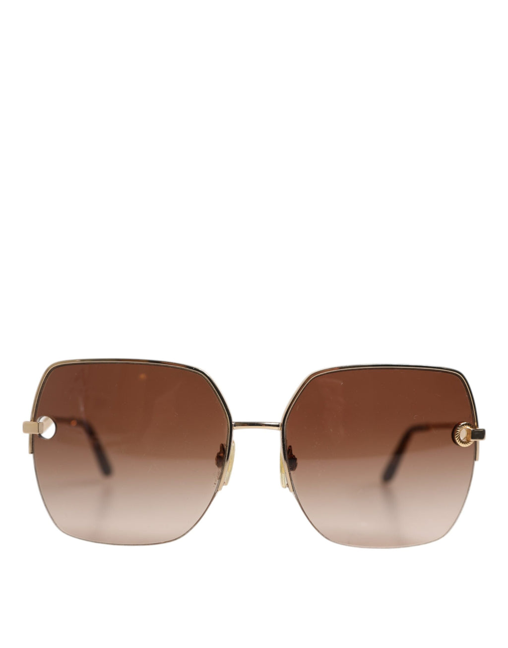 Gullbrune gradient firkantede DG2267 solbriller