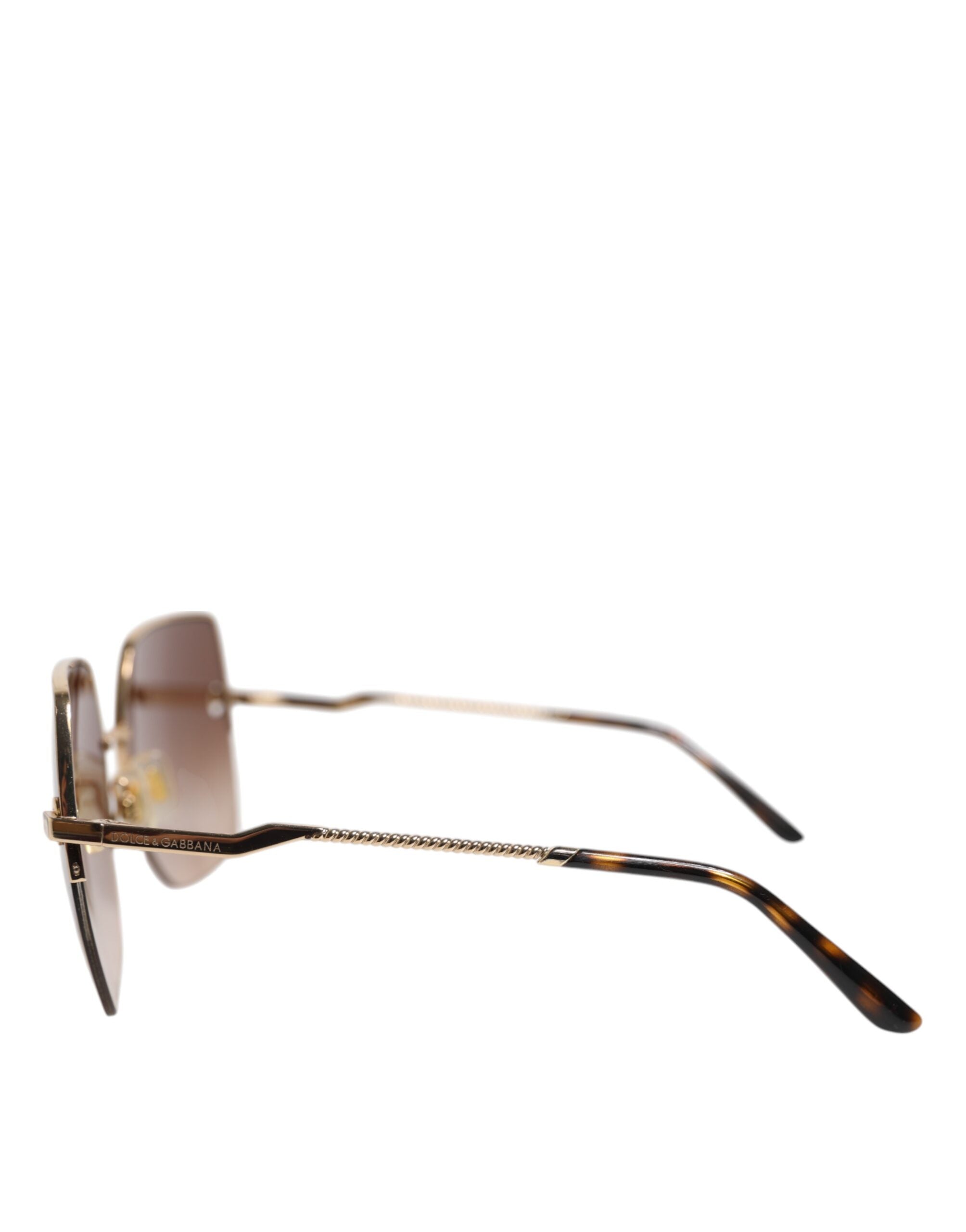 Guldbruna Gradient Fyrkantiga DG2267 Glasögon