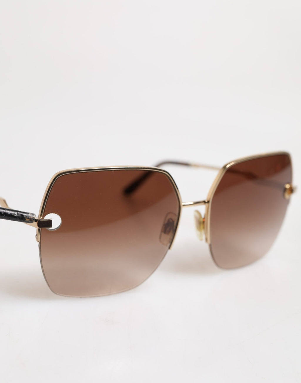 Gullbrune gradient firkantede DG2267 solbriller