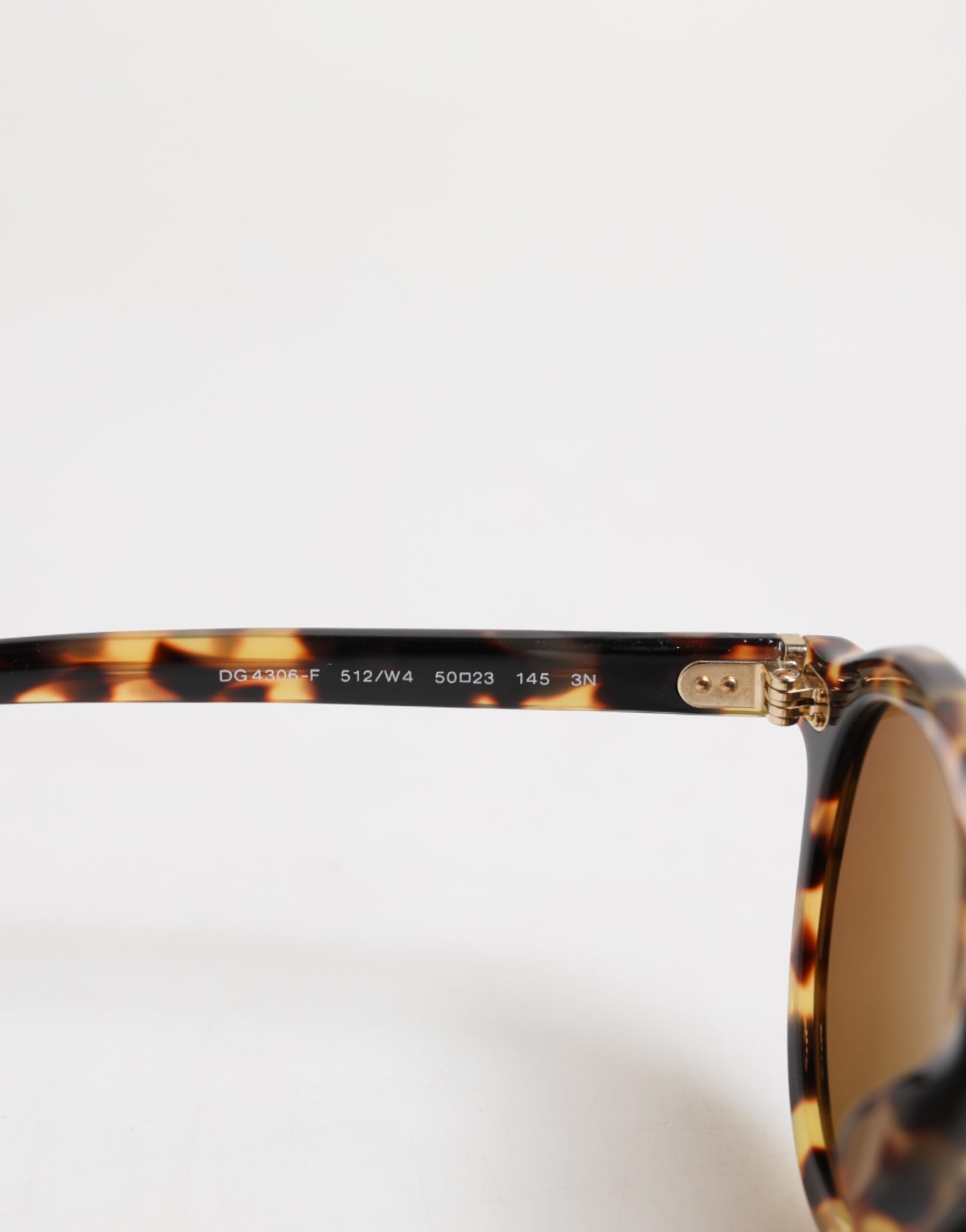 Bruna Acetat Runda Leopardmönstrade Solglasögon