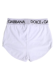 Dolce & Gabbana White Nylon Logo Waistband Boxer Brief Underwear