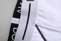 Dolce & Gabbana White Nylon Logo Waistband Boxer Brief Underwear