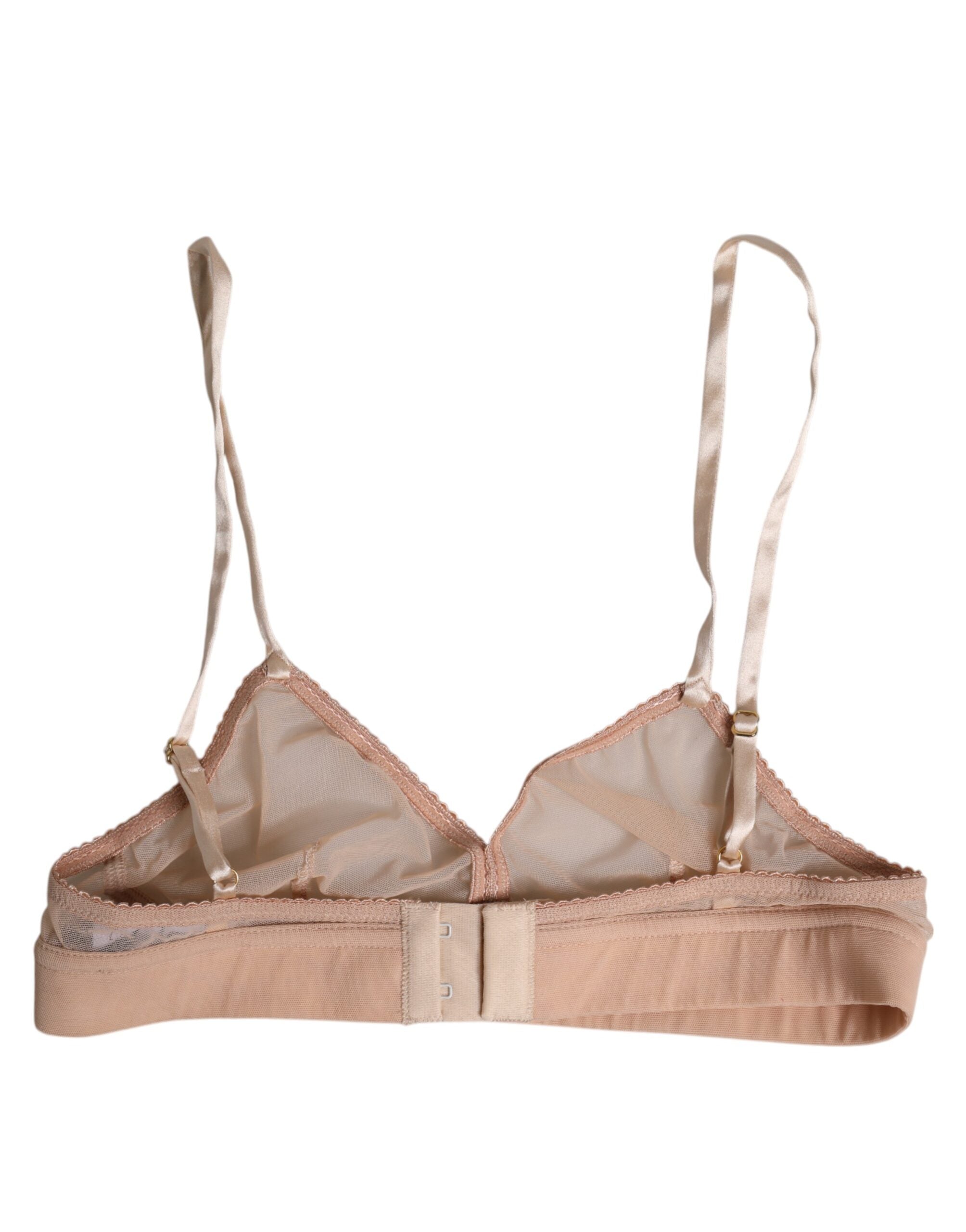 Puderrosa Nylon DG Logo Utan Bygel-BH Underkläder