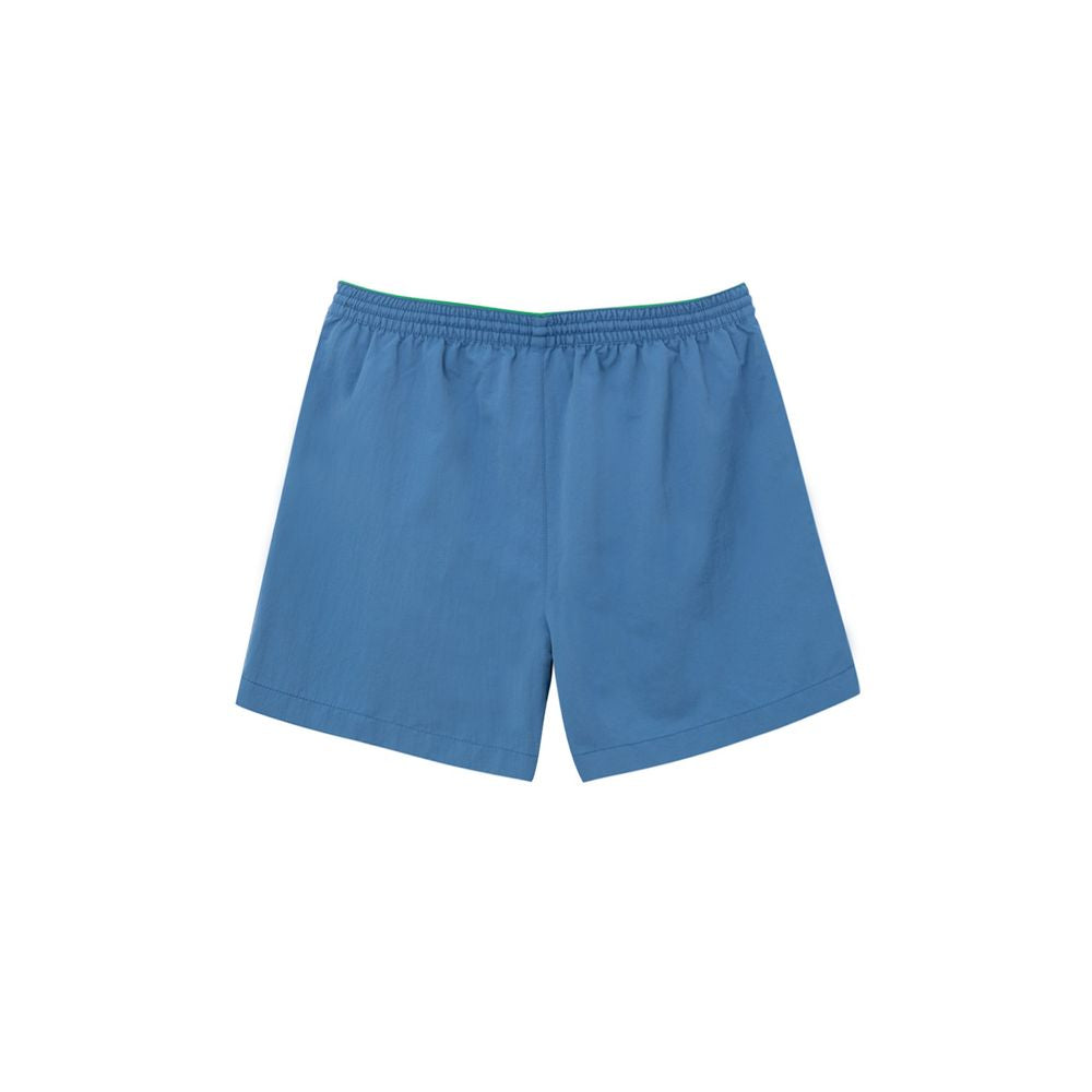 Blå polyamid badshorts